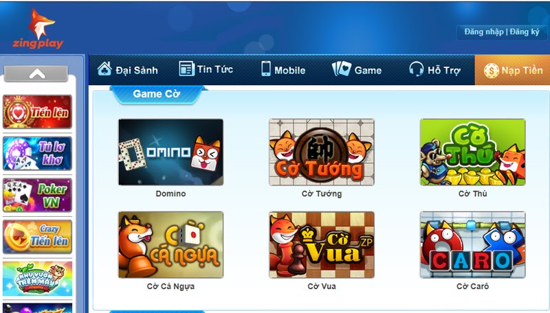 Cong game Zing Play game